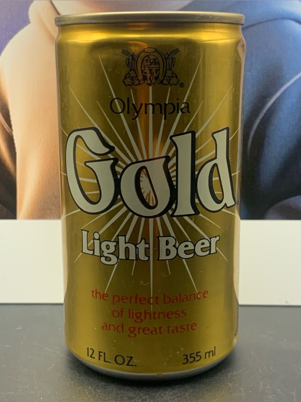 Vintage Beer Can Olympia Gold Light Beer Pull Tab Empty Aluminum Can